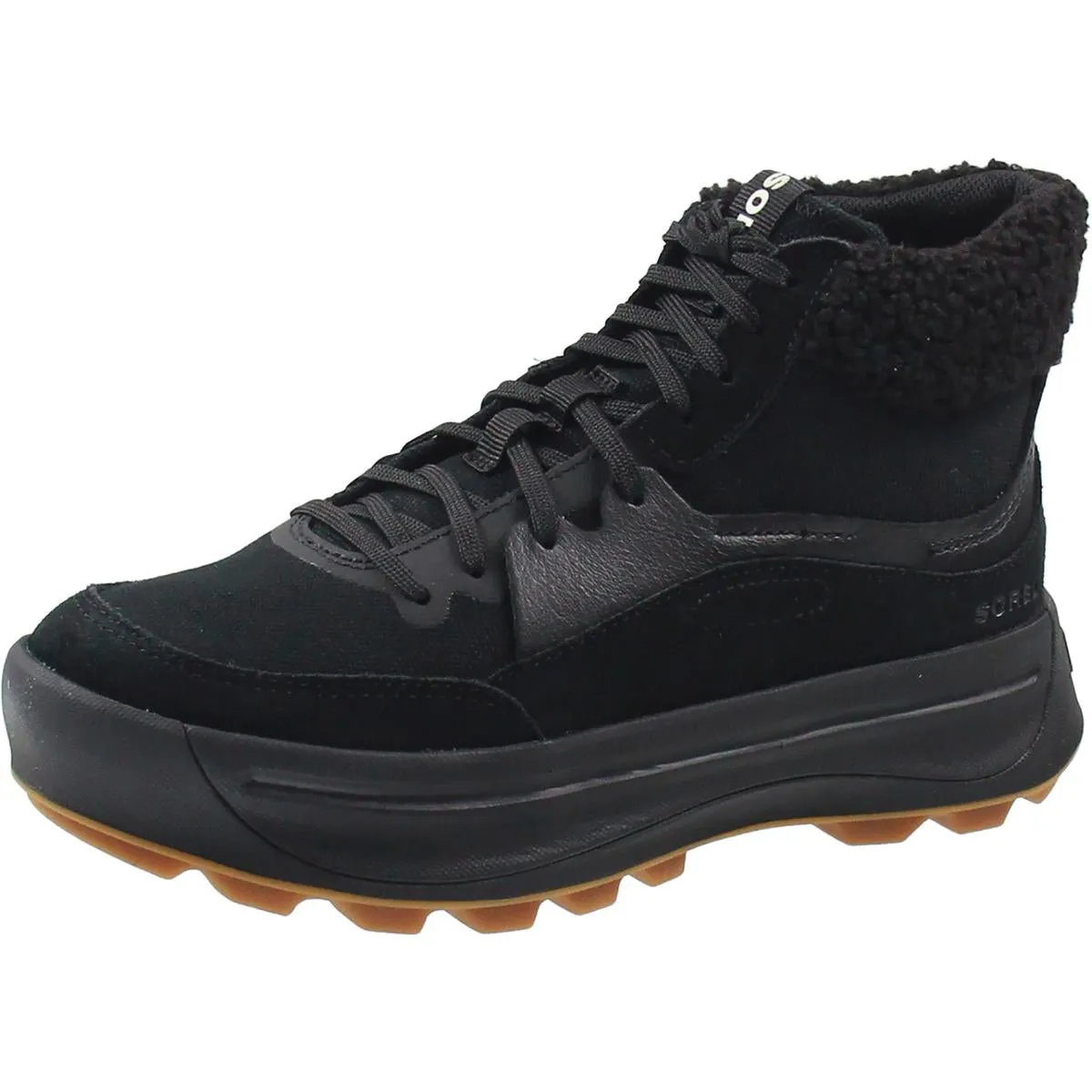 503 Mid Cozy Womens Waterproof Leather High-Top Sneakers