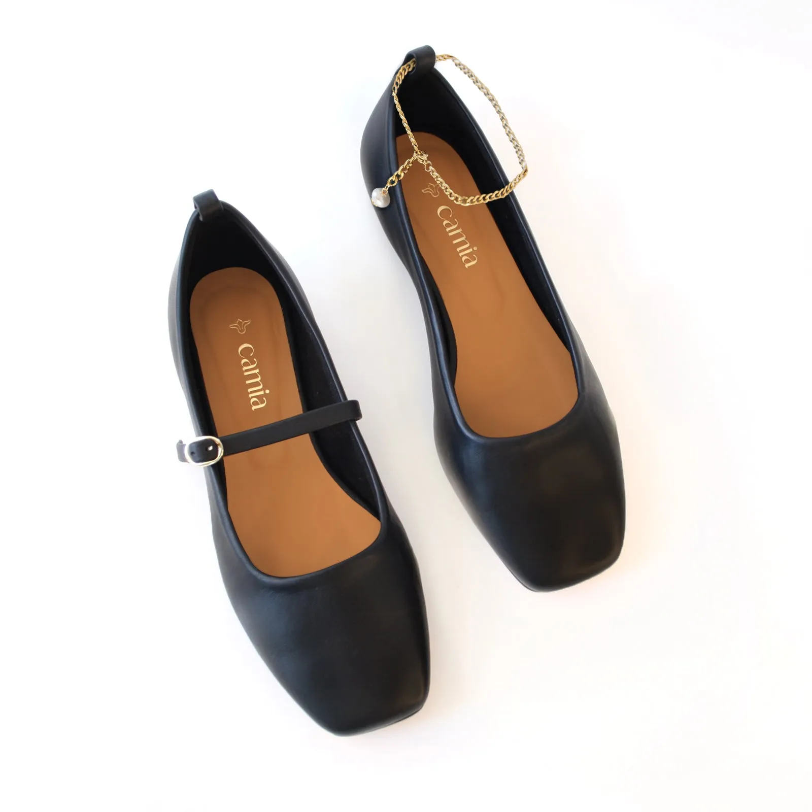 Black Ballet Swap Golden Anklets