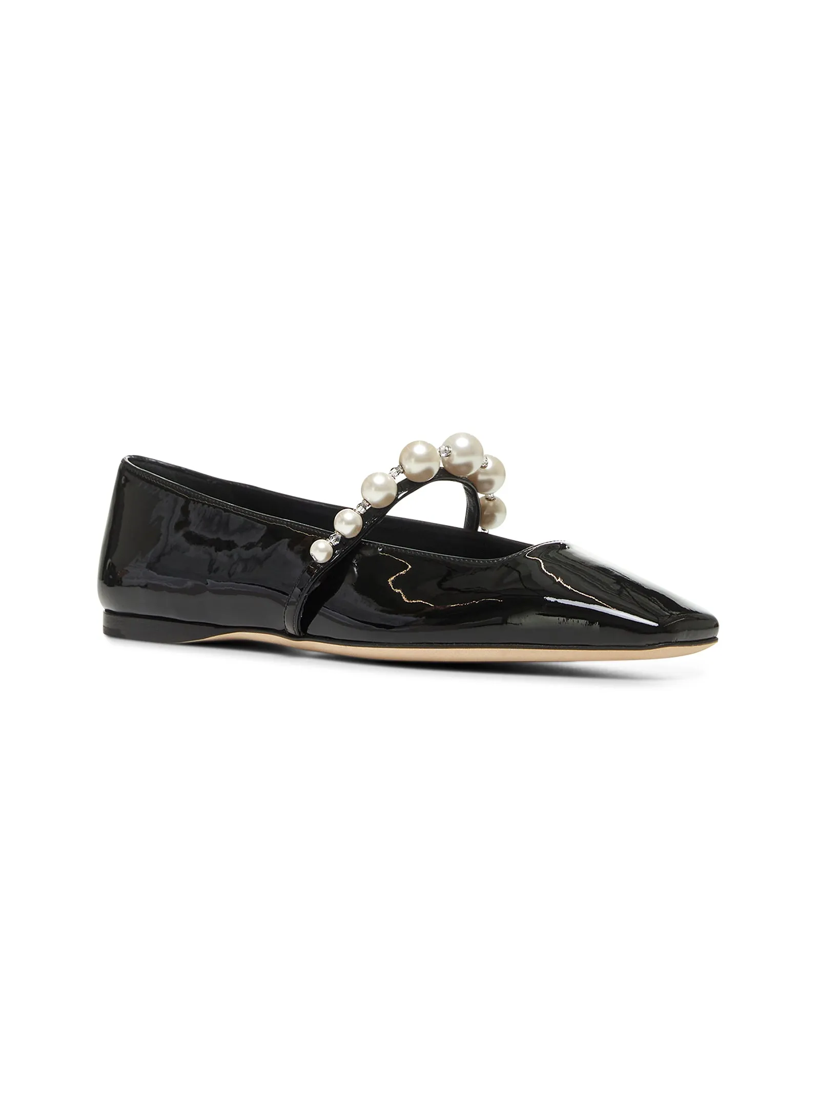 Black patent leather Ade Flat ballet flats