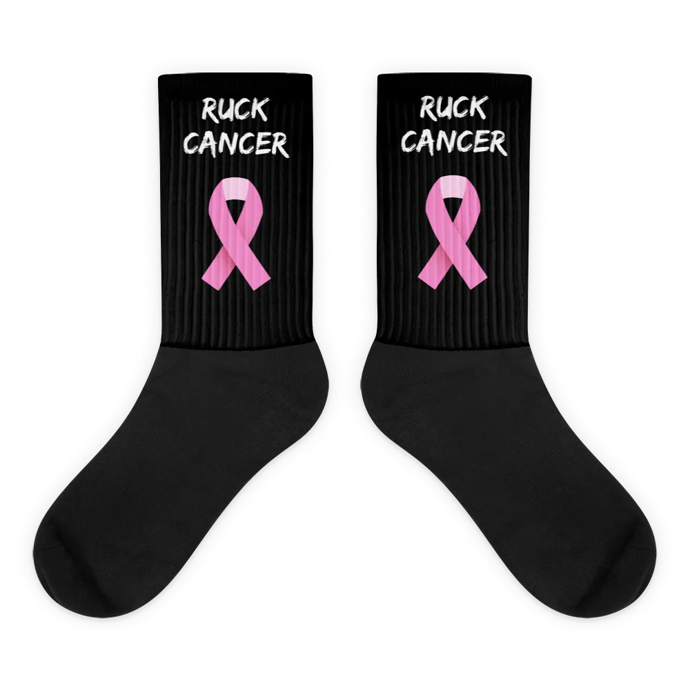 Black Ruck Cancer Socks