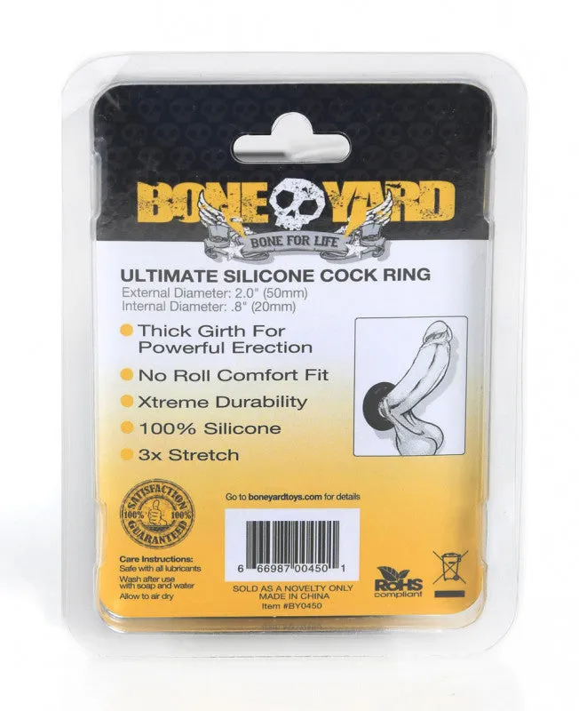 Boneyard Ultimate Silicone  Ring - Black