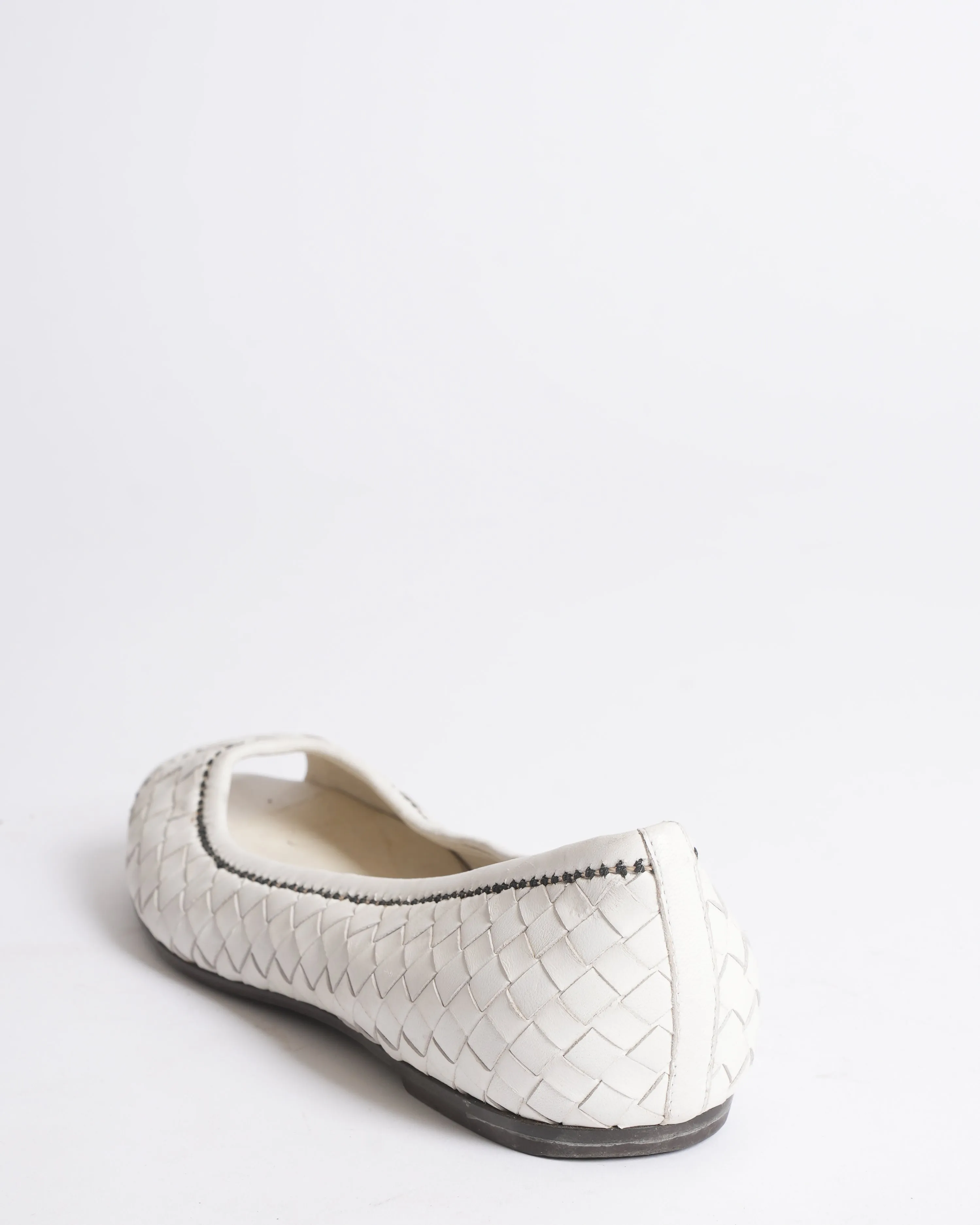 Bottega Veneta Ballet Flats in White