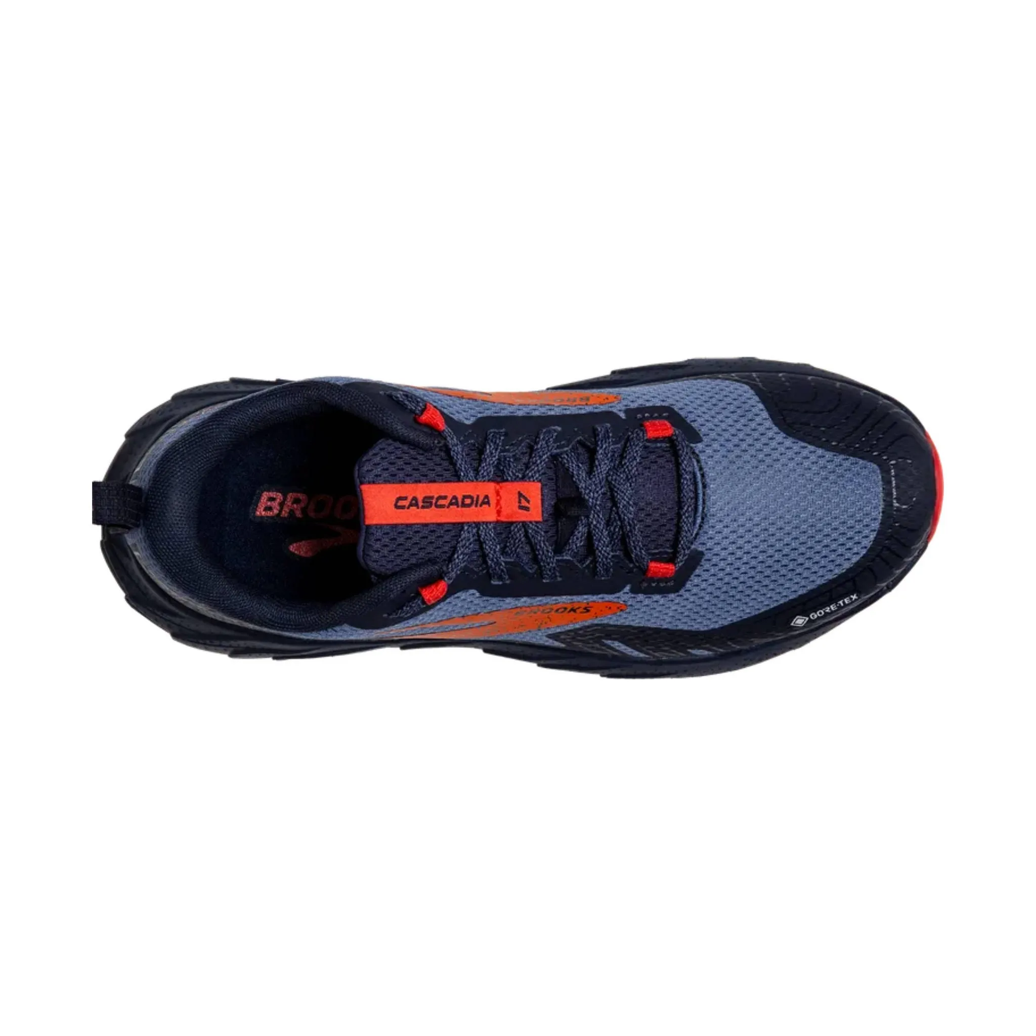 Brooks Women's Cascadia 17 GTX Trail Running Shoes - Navy/Bittersweet/Peacoat