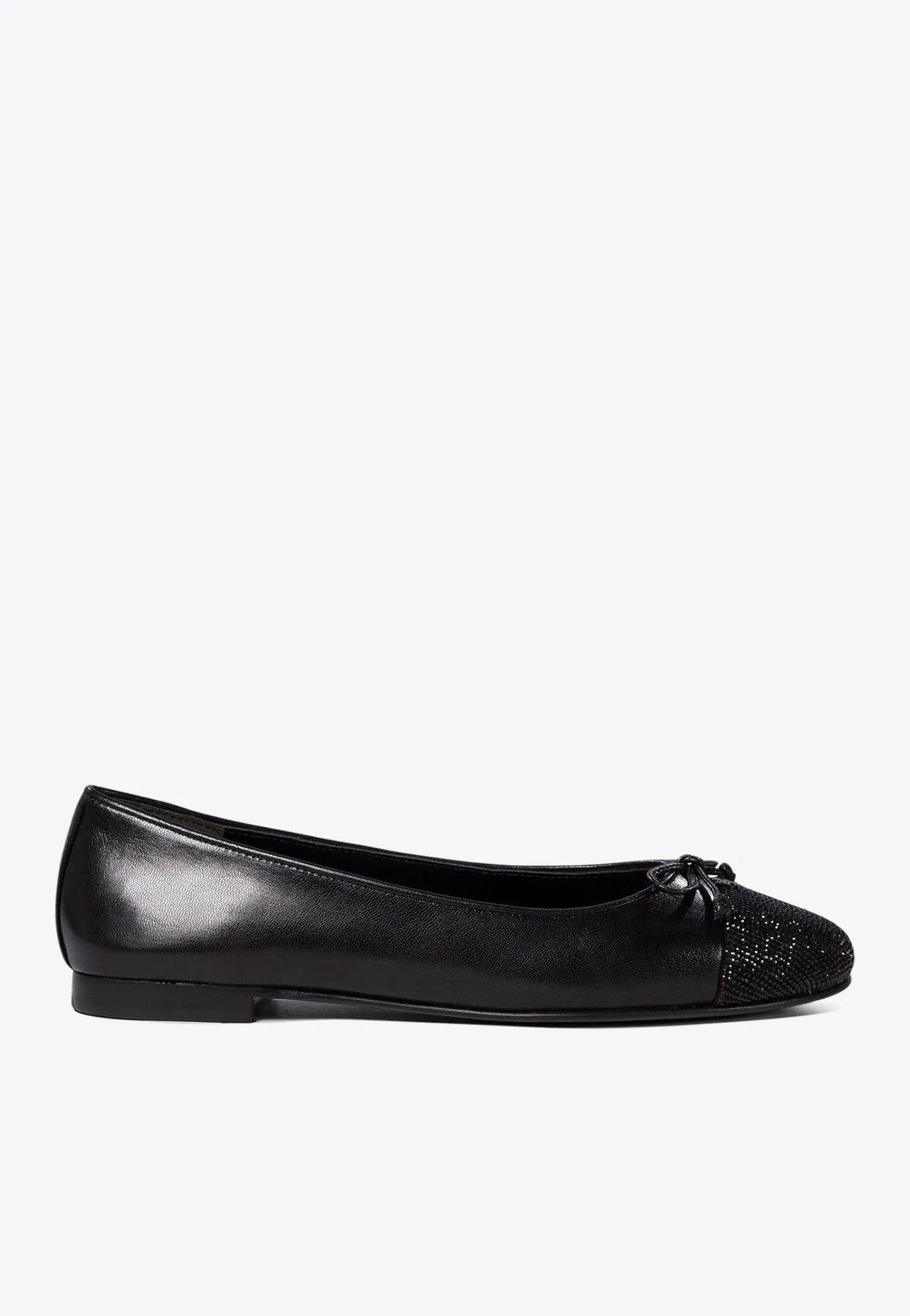 Cap-Toe Paved Ballet Flats