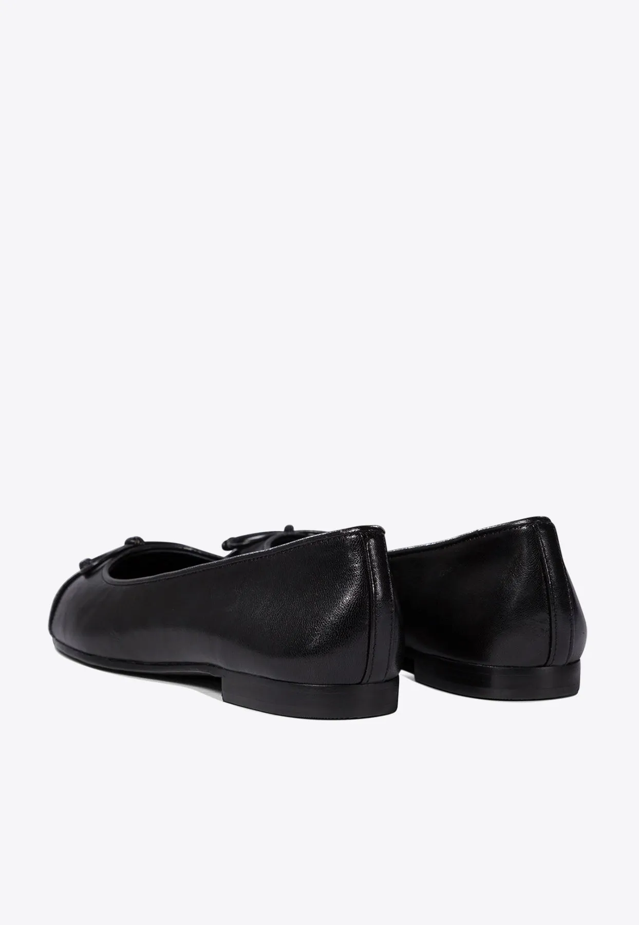 Cap-Toe Paved Ballet Flats