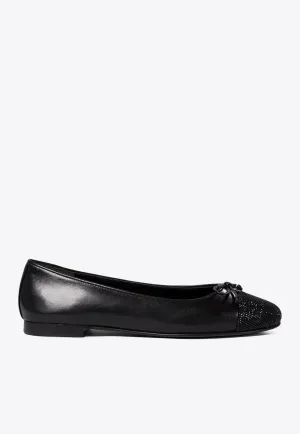 Cap-Toe Paved Ballet Flats