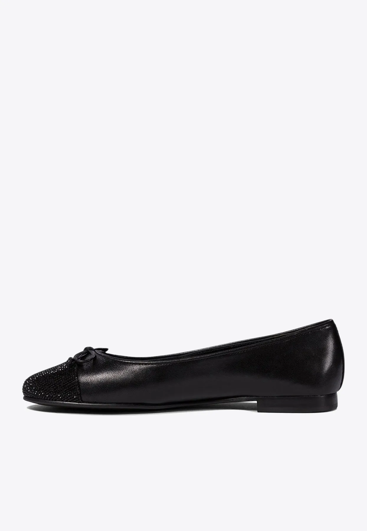 Cap-Toe Paved Ballet Flats