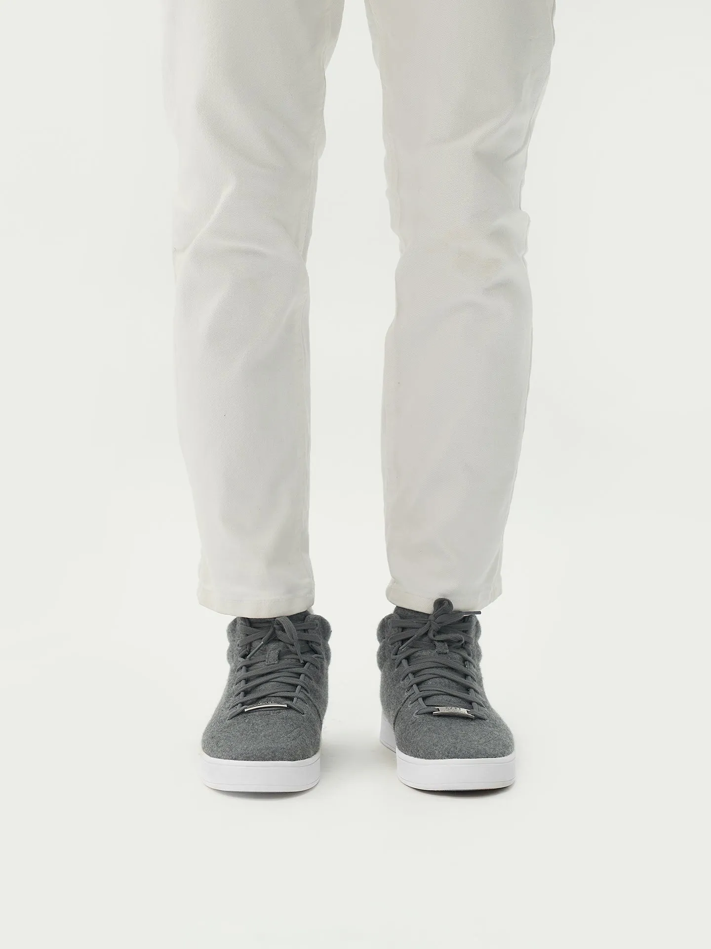 Cashmere High-Top Sneakers