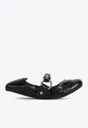 City Flat Sandals in Leather