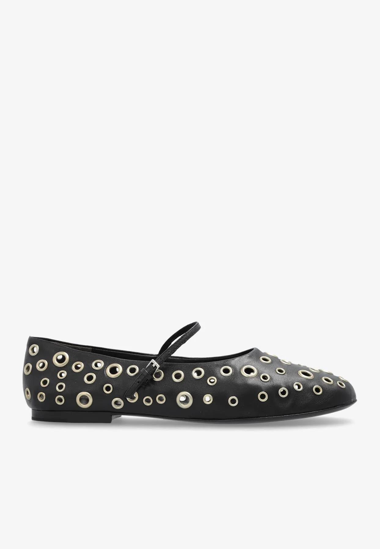 Eyelet Mary Jane Ballet Flats