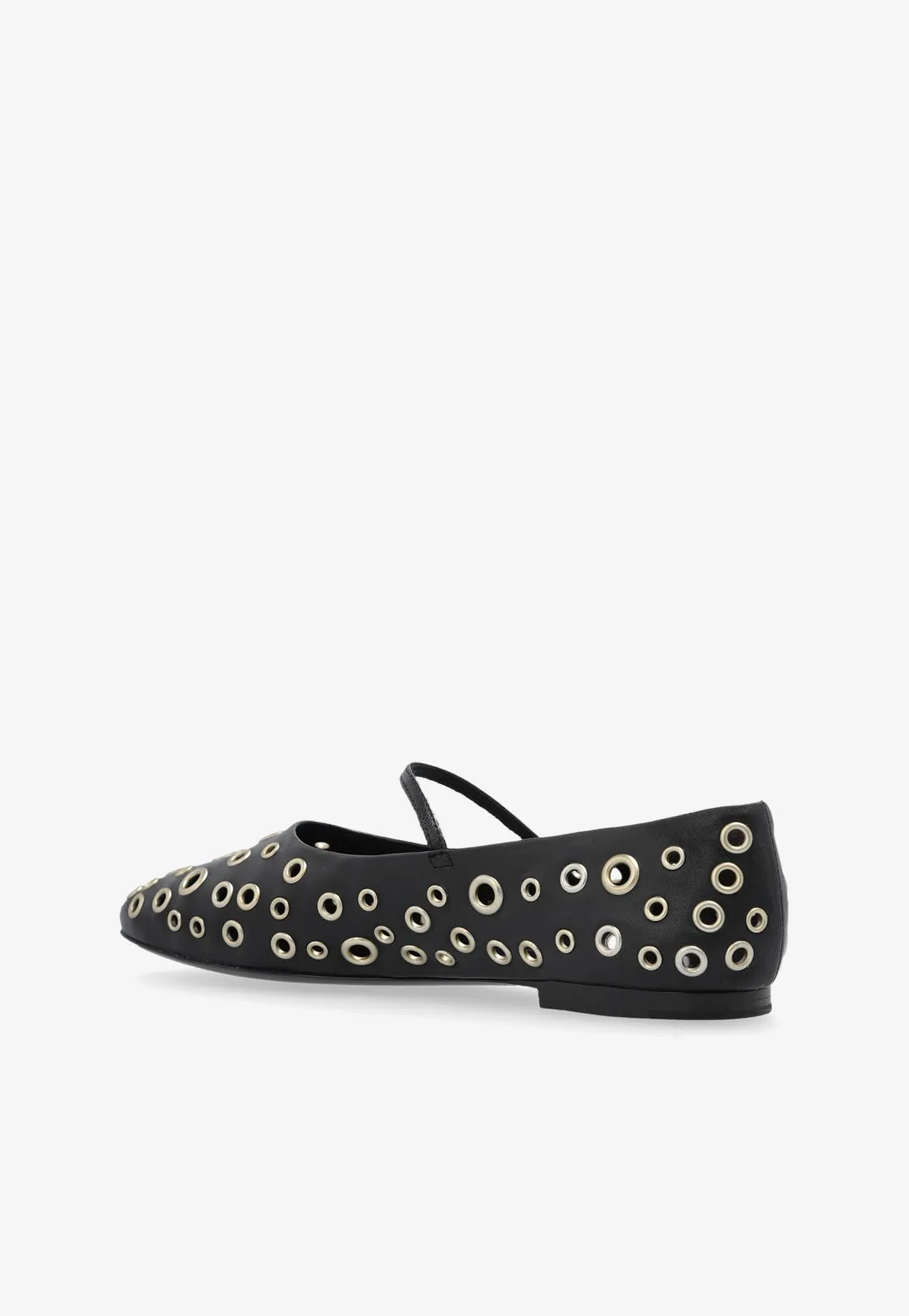 Eyelet Mary Jane Ballet Flats