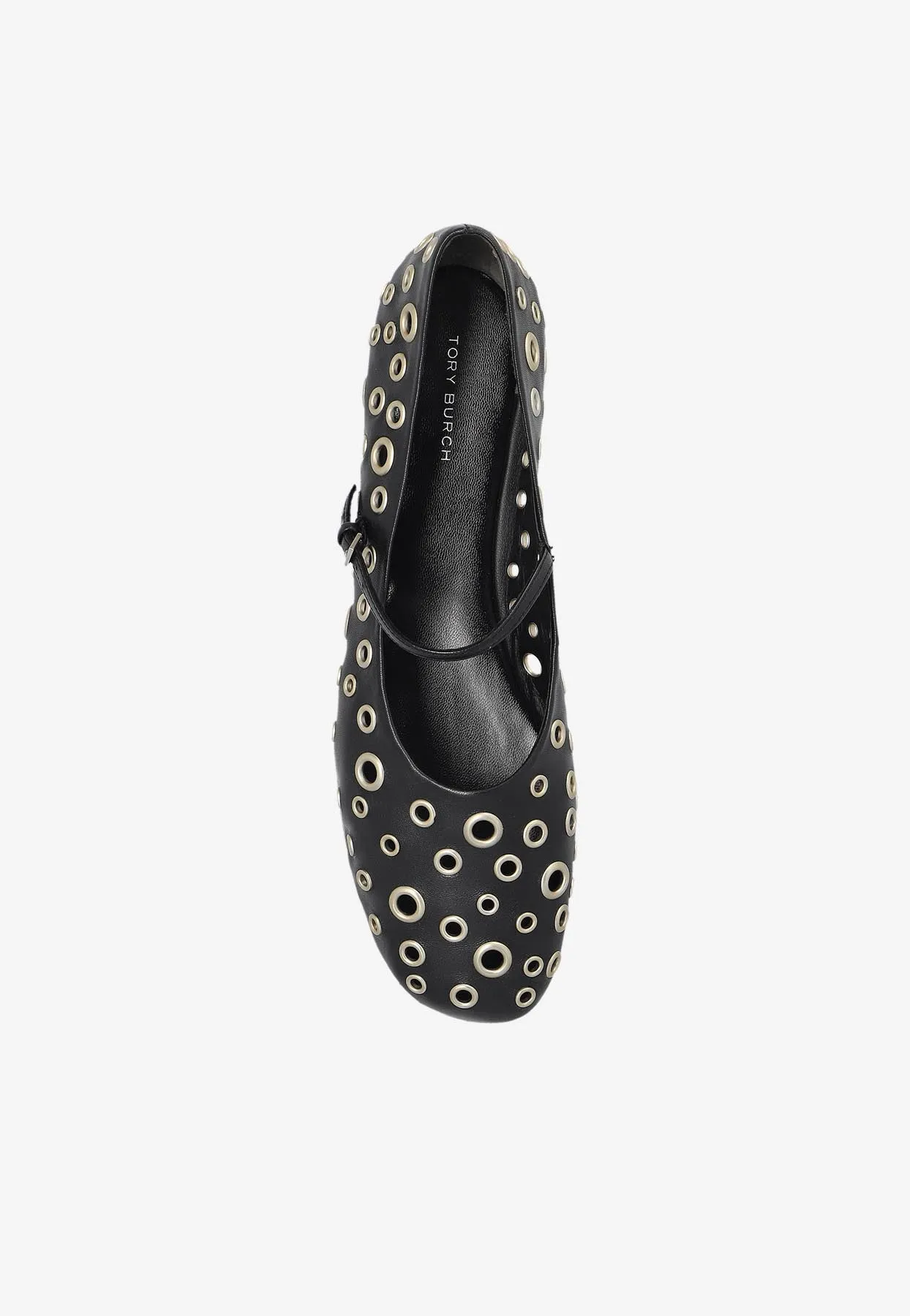 Eyelet Mary Jane Ballet Flats