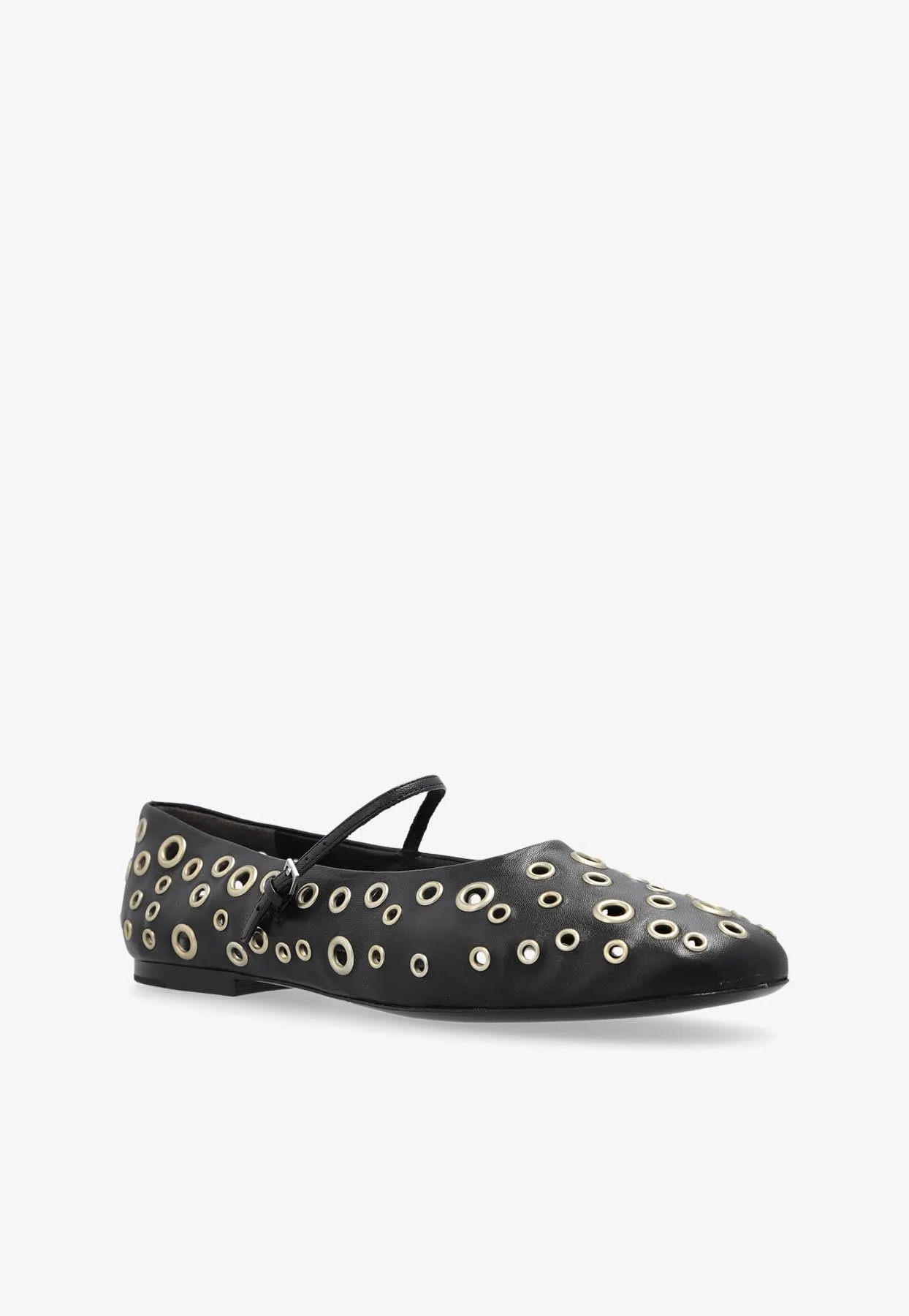 Eyelet Mary Jane Ballet Flats