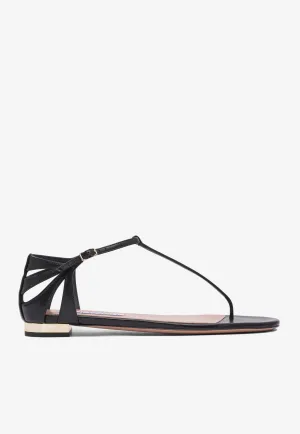 Frida Leather Thong Sandals