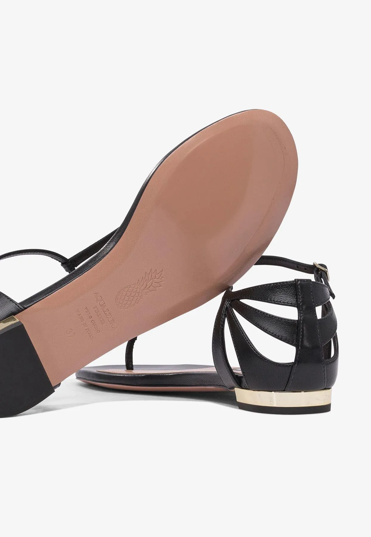 Frida Leather Thong Sandals