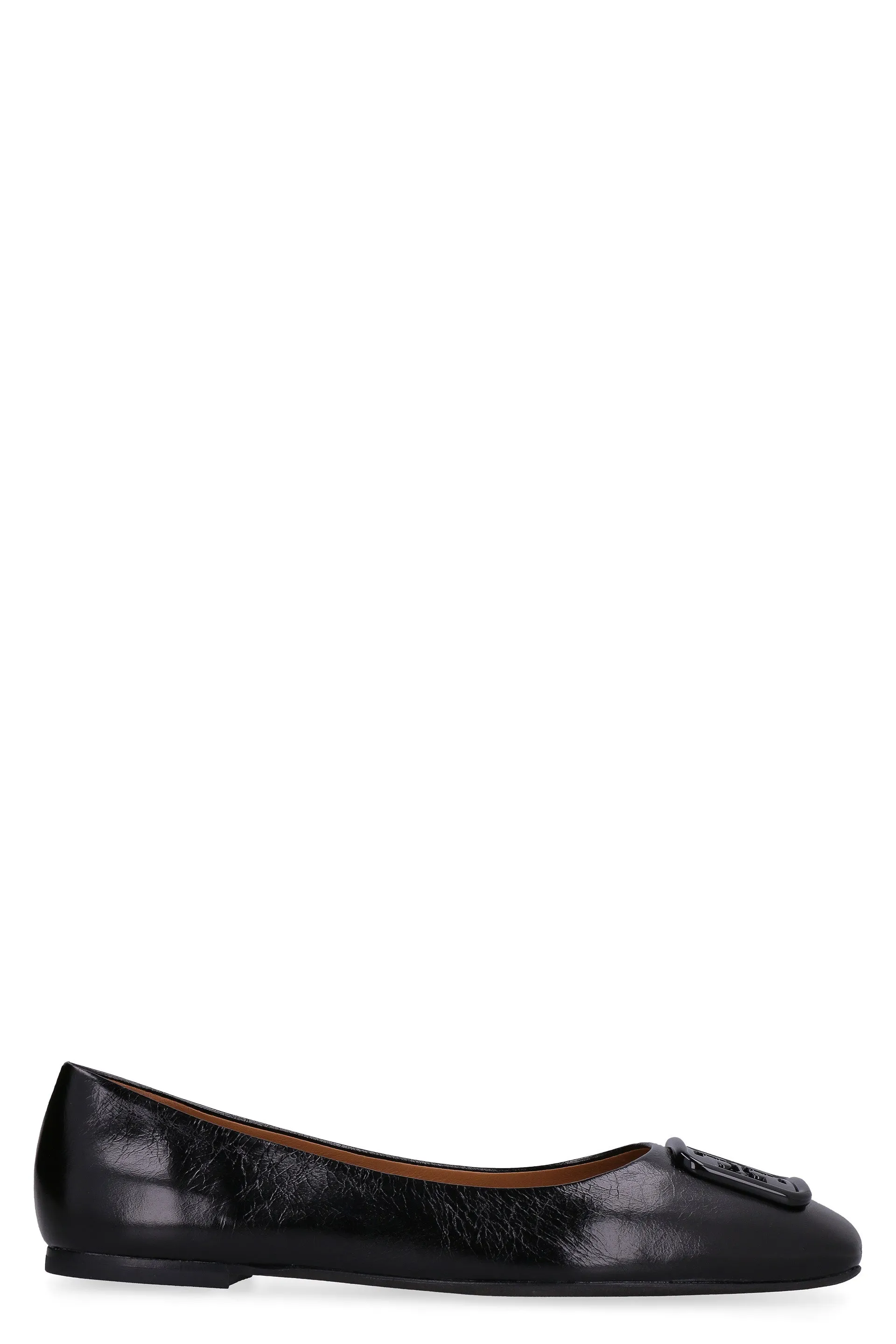 Georgia leather ballet flats