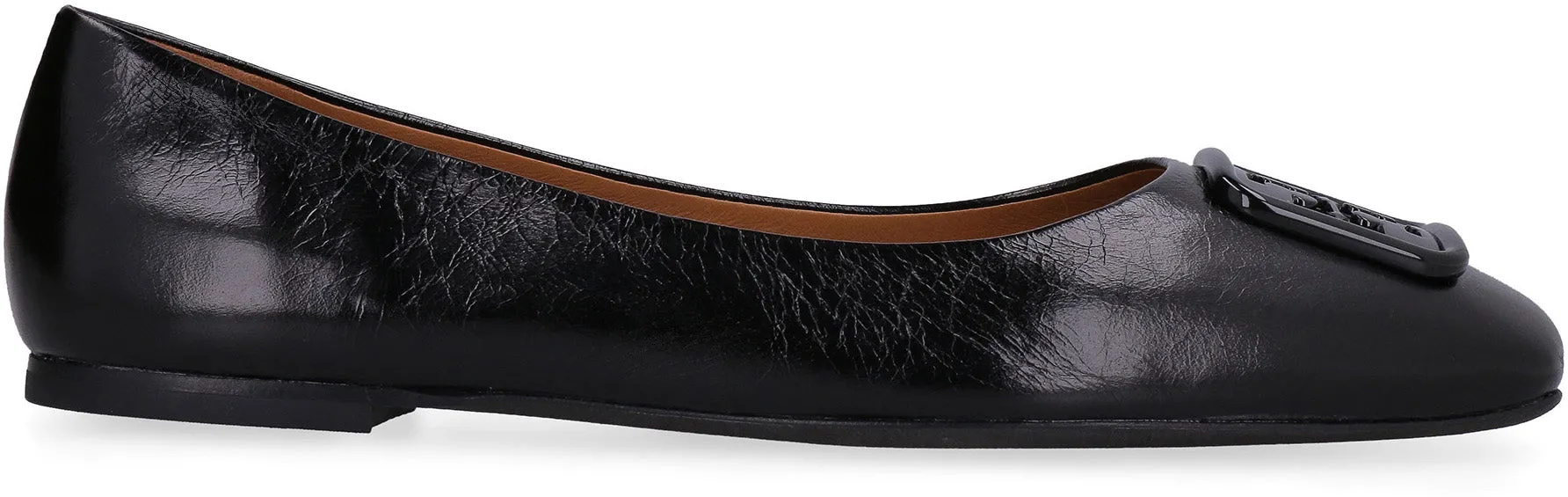 Georgia leather ballet flats