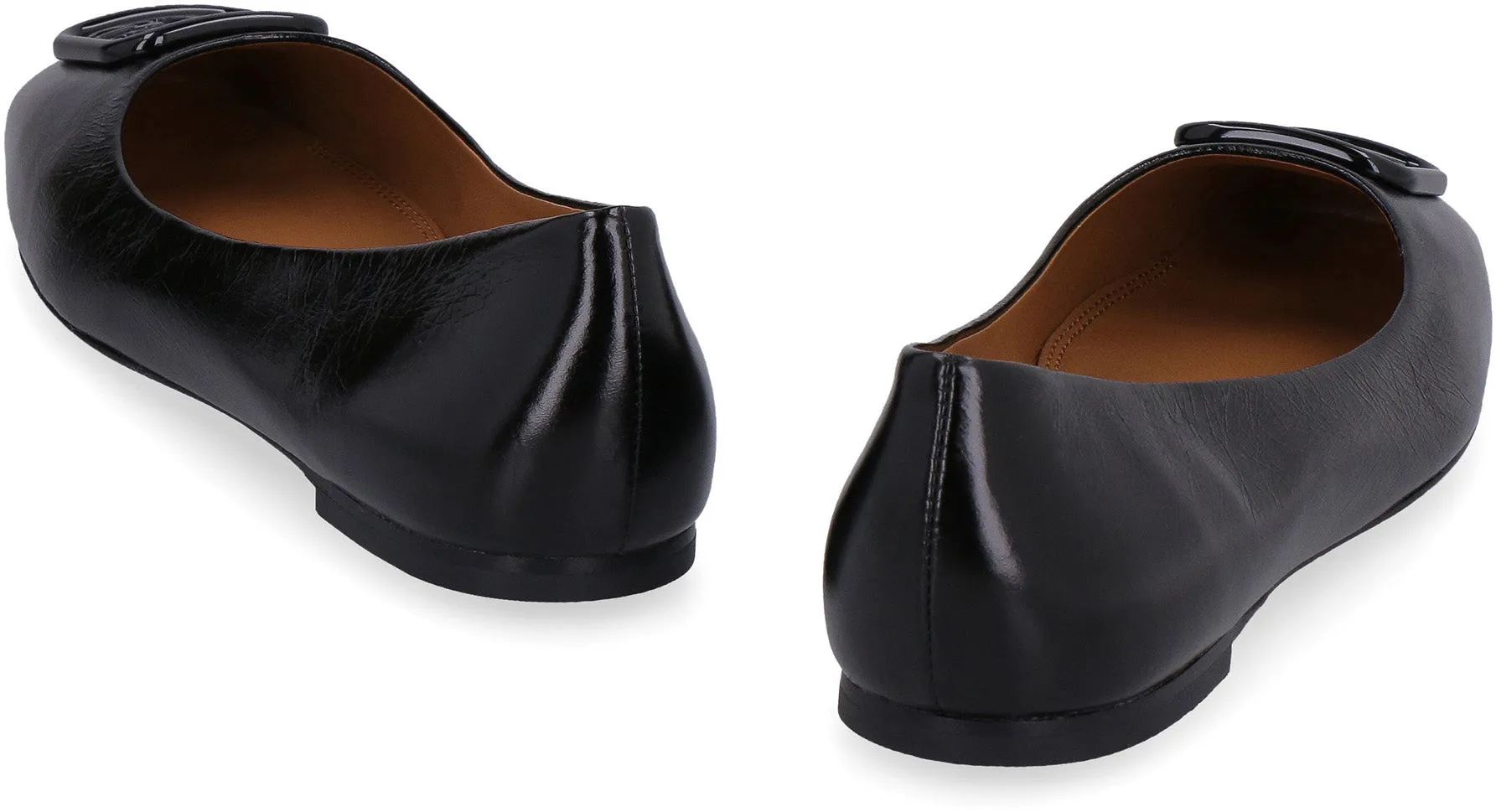 Georgia leather ballet flats
