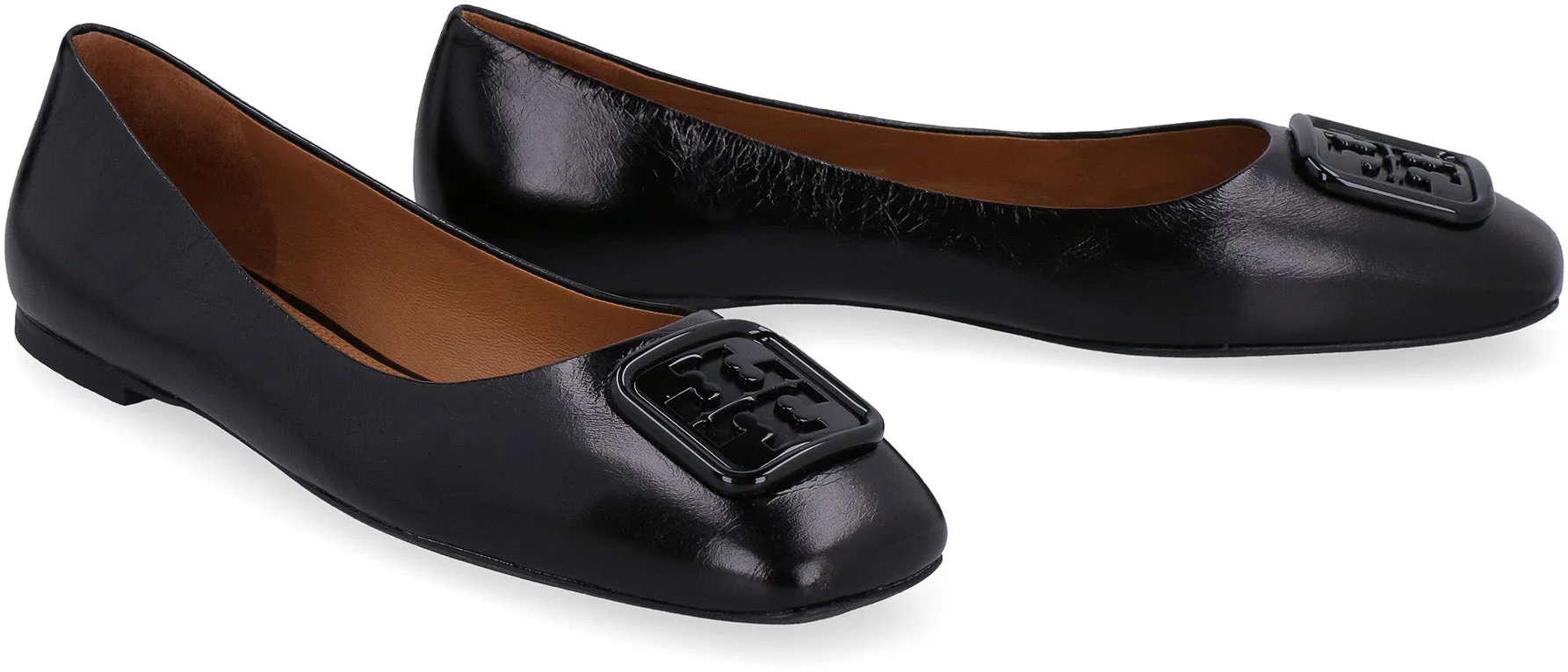 Georgia leather ballet flats