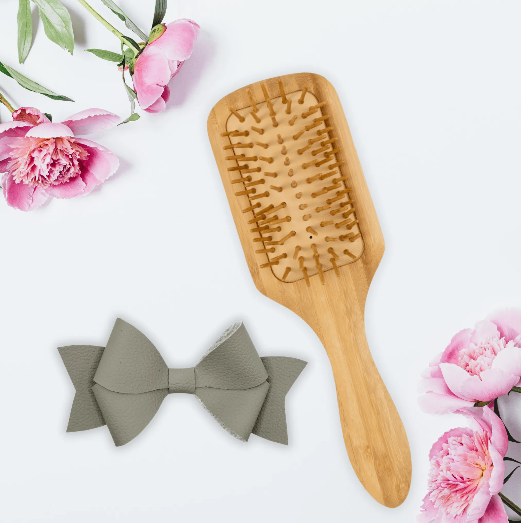 Gray Persephone Hair Bow