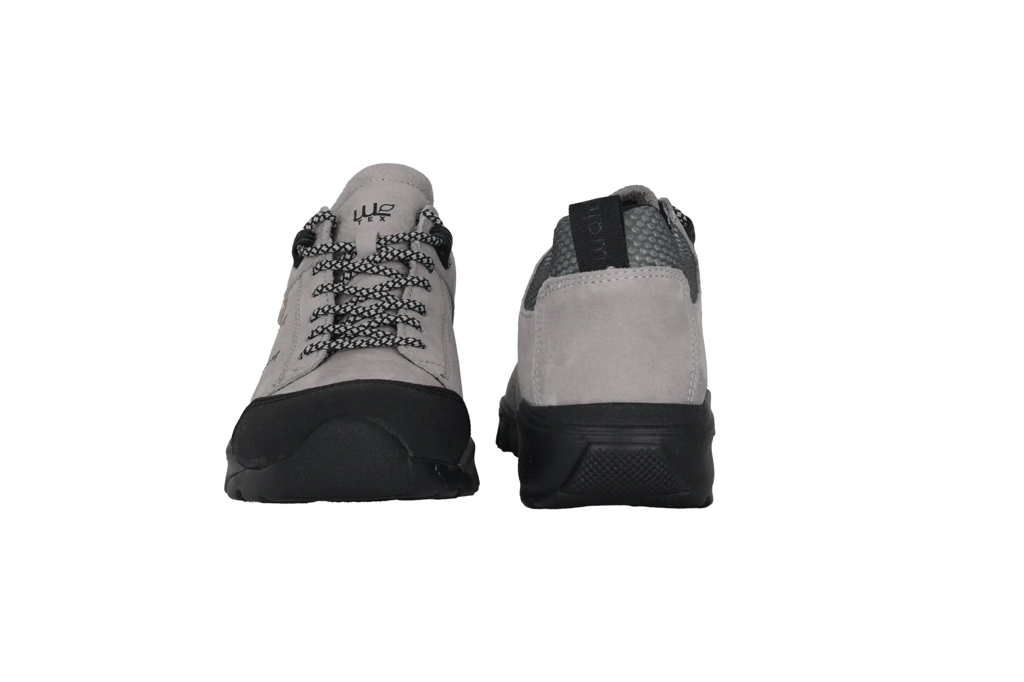 'H-Amiata' women's wide fit (H) waterproof walking sneaker - grey