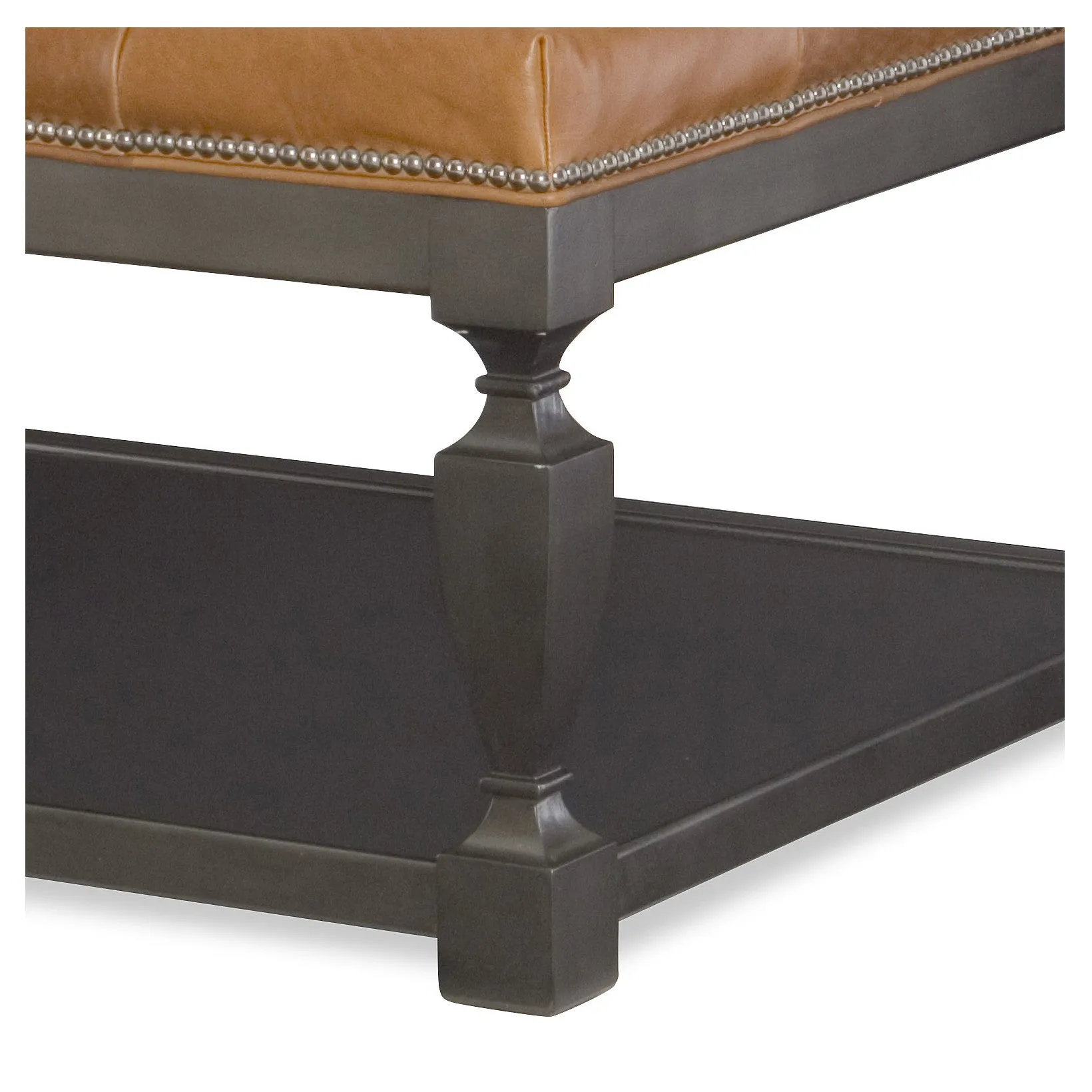 Lance Leather Ottoman