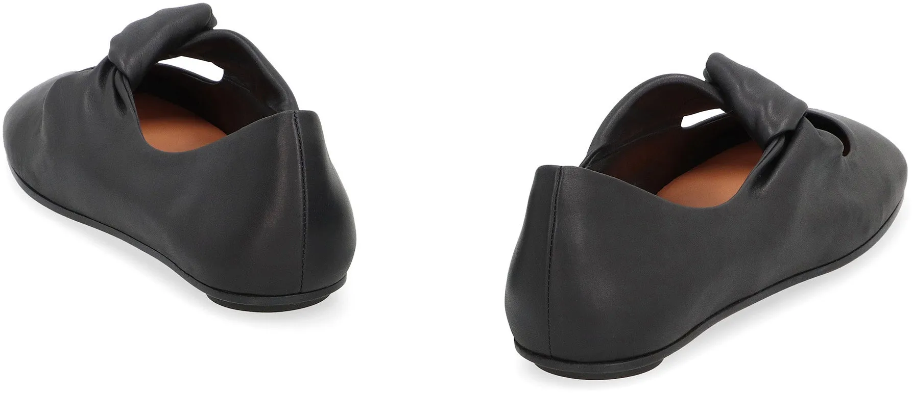 Leather ballet flats