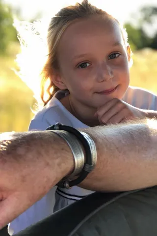 Leather snare bracelet