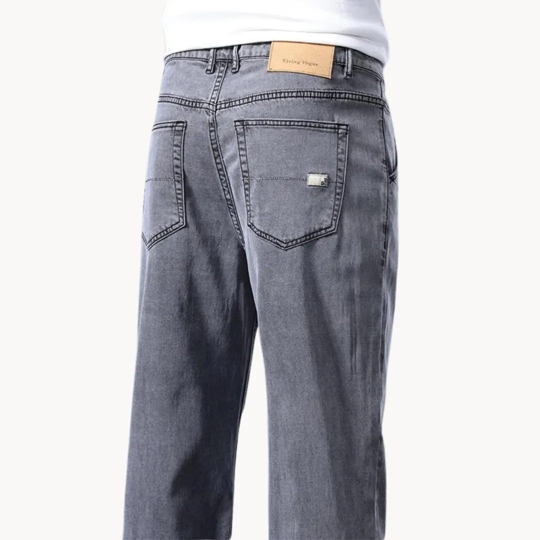 Men's Denim Straight-Leg Jeans