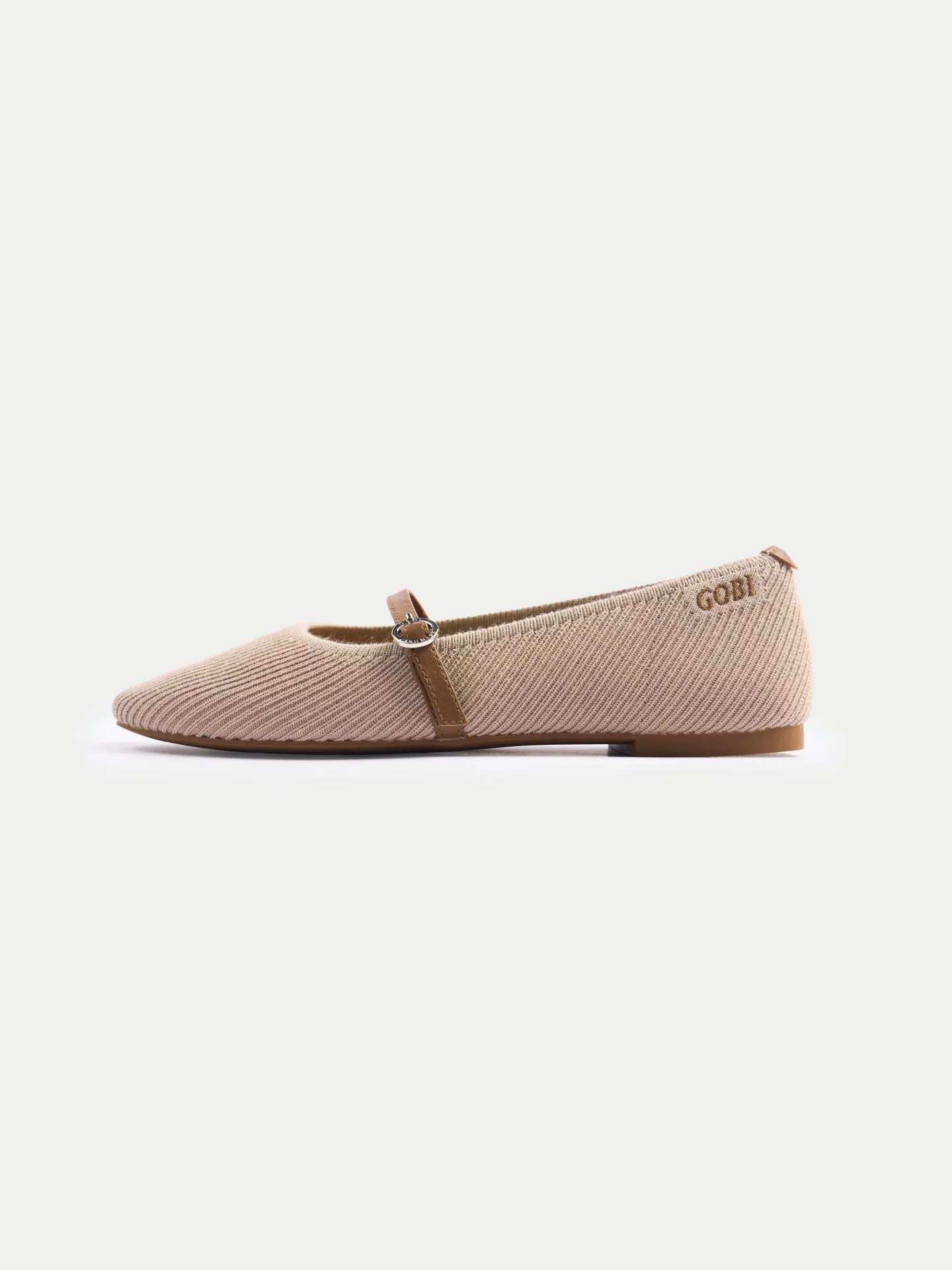 Mercerized Wool Cashmere Knitted Ballet Flats