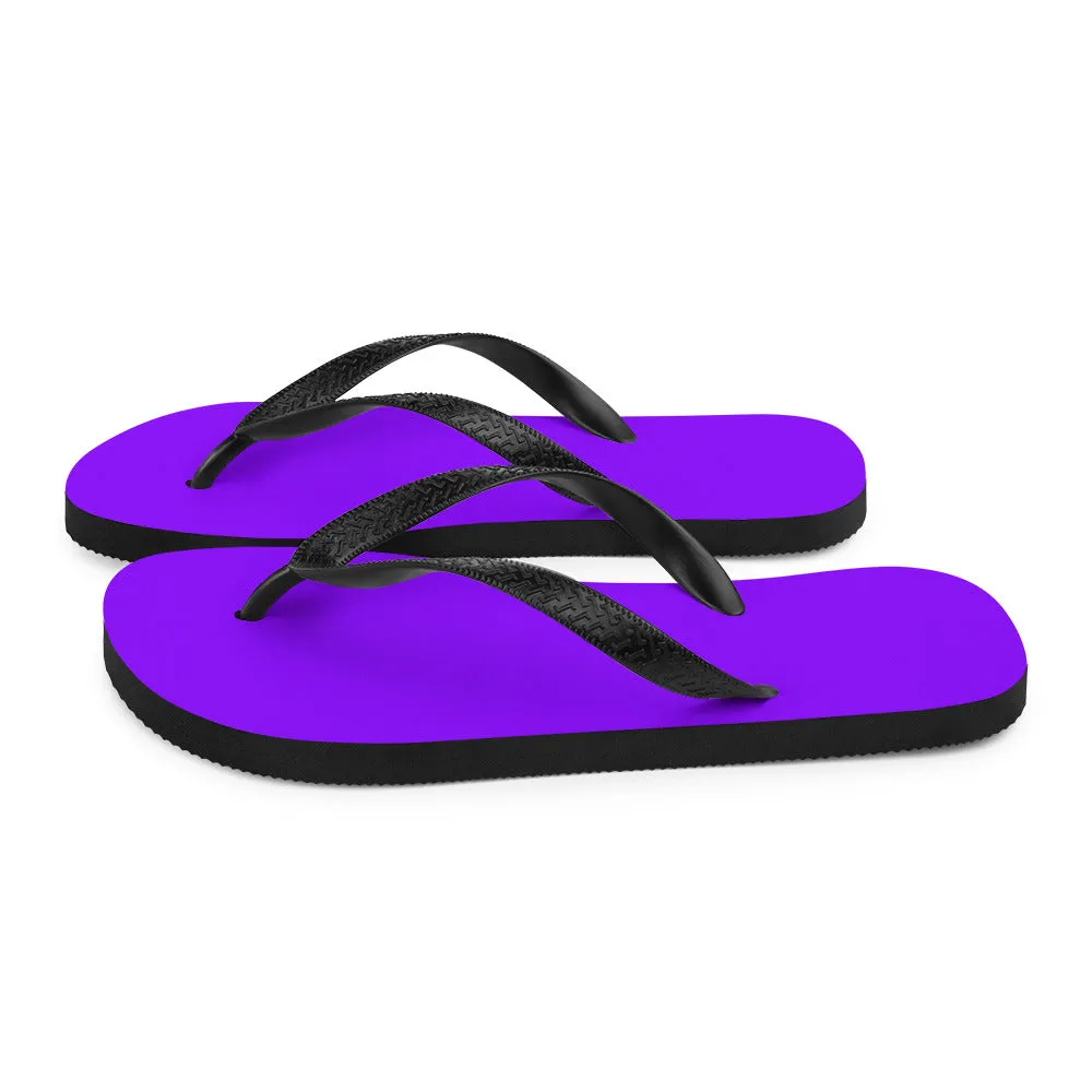 Neon Purple Flip-Flops