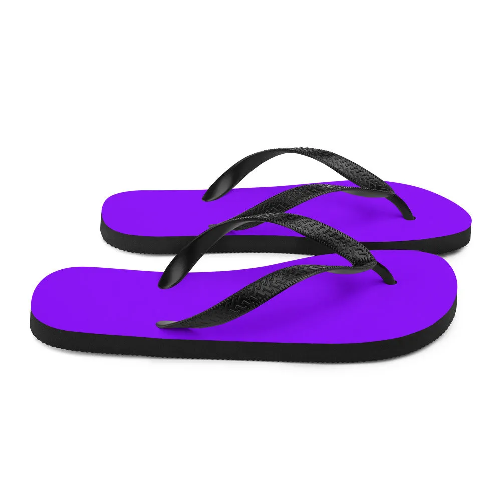 Neon Purple Flip-Flops