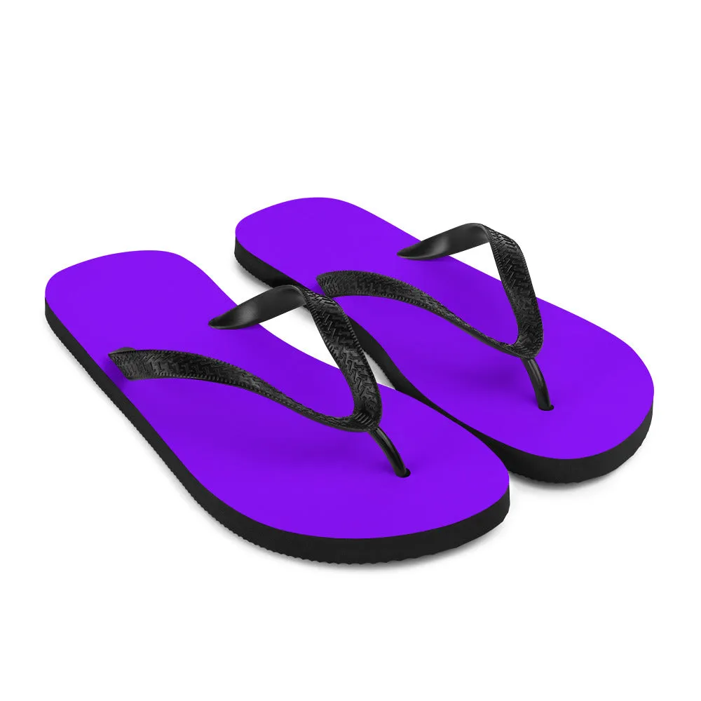 Neon Purple Flip-Flops