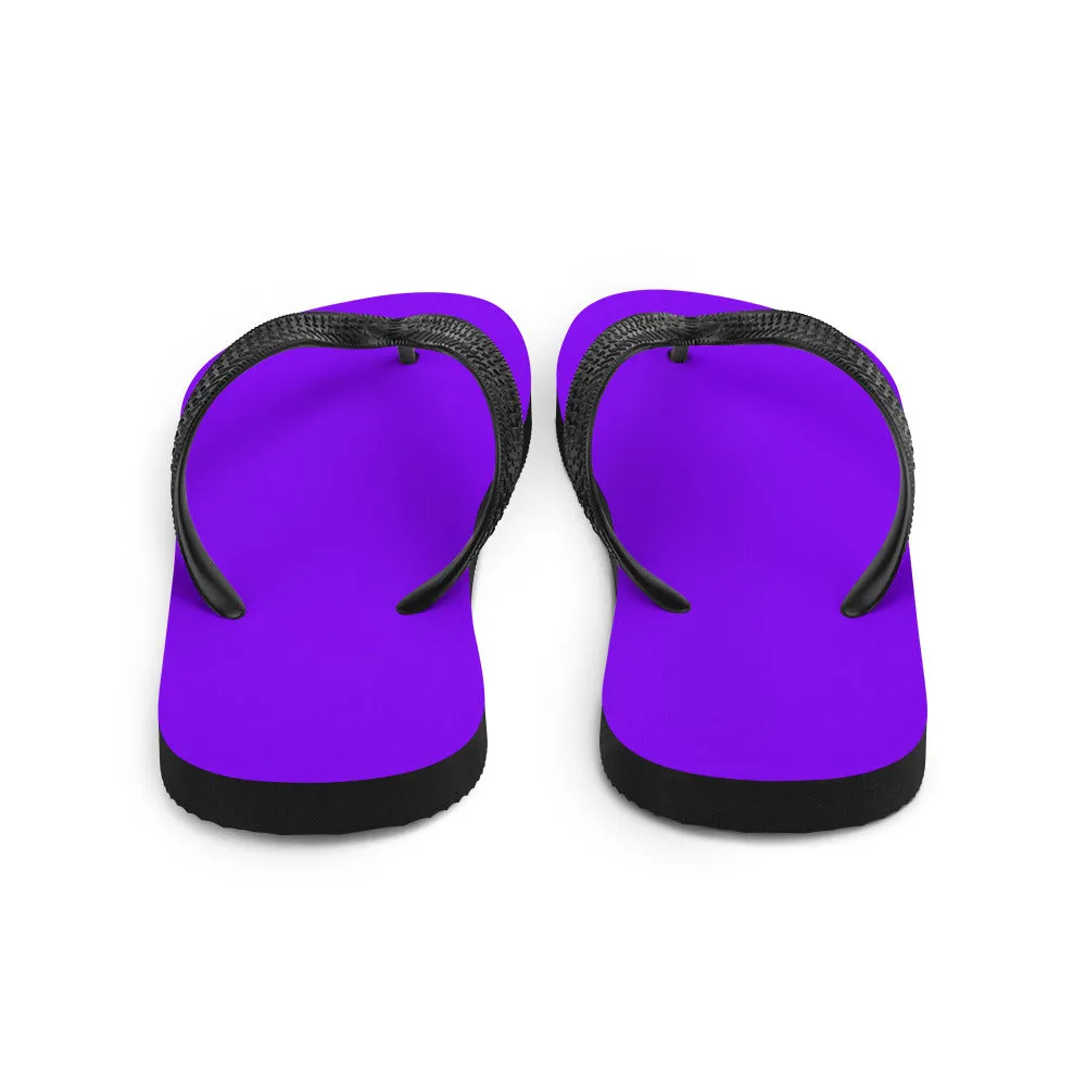 Neon Purple Flip-Flops