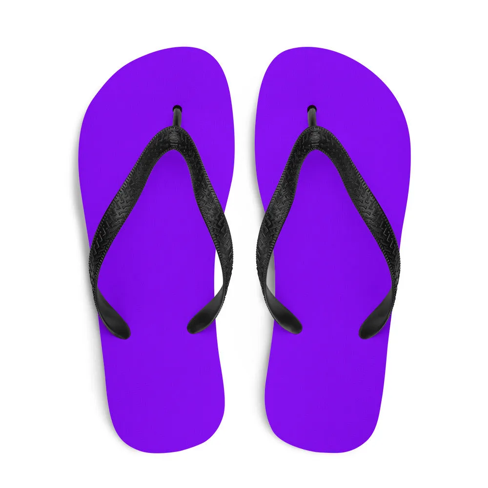 Neon Purple Flip-Flops