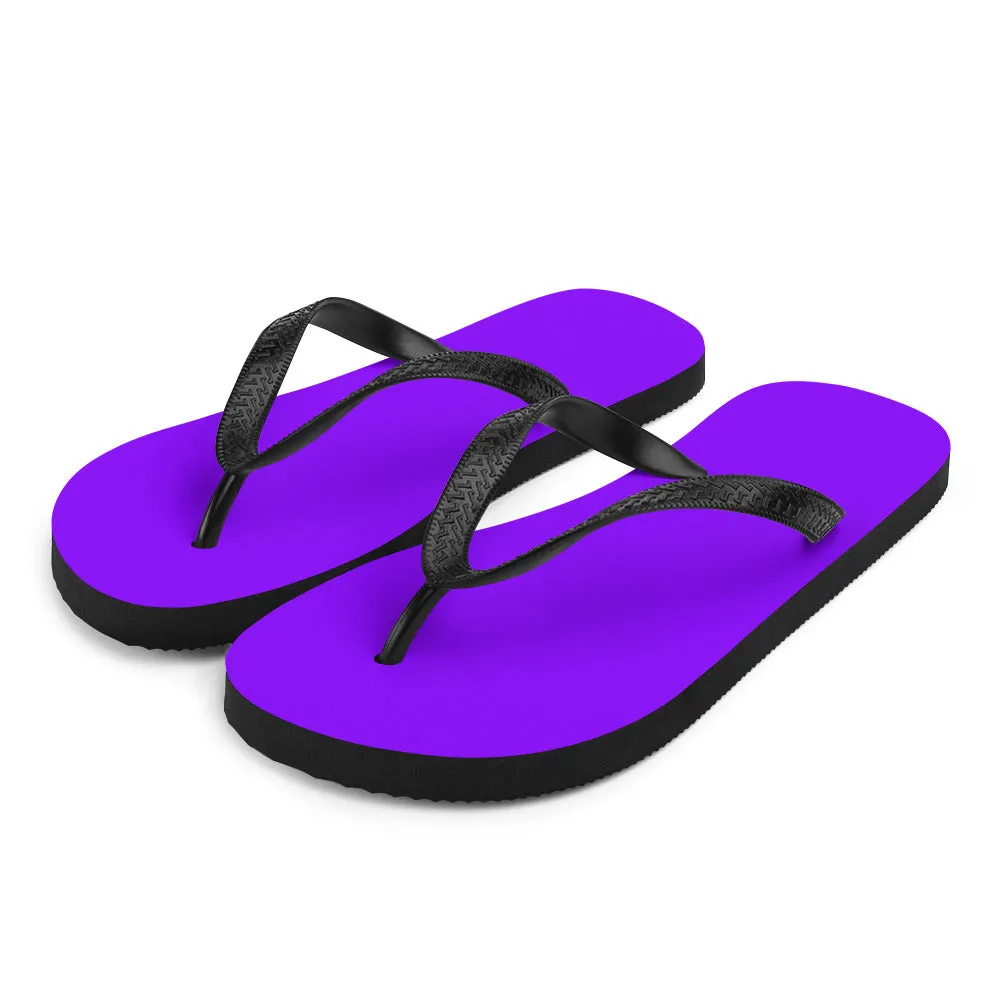 Neon Purple Flip-Flops