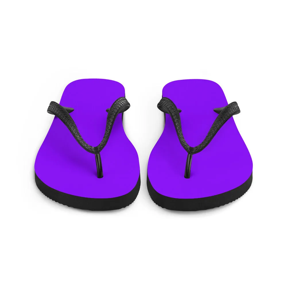 Neon Purple Flip-Flops