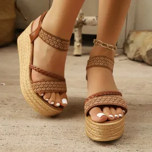 Open Toe Wedge Sandals