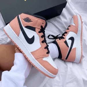 Orange Pink Custom Air Jordan 1