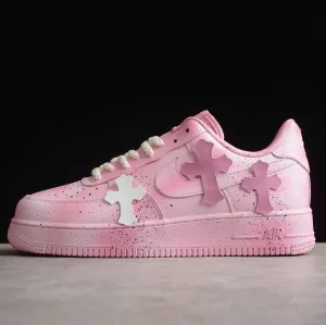 PINK CHROME HEARTS Custom Air Force 1