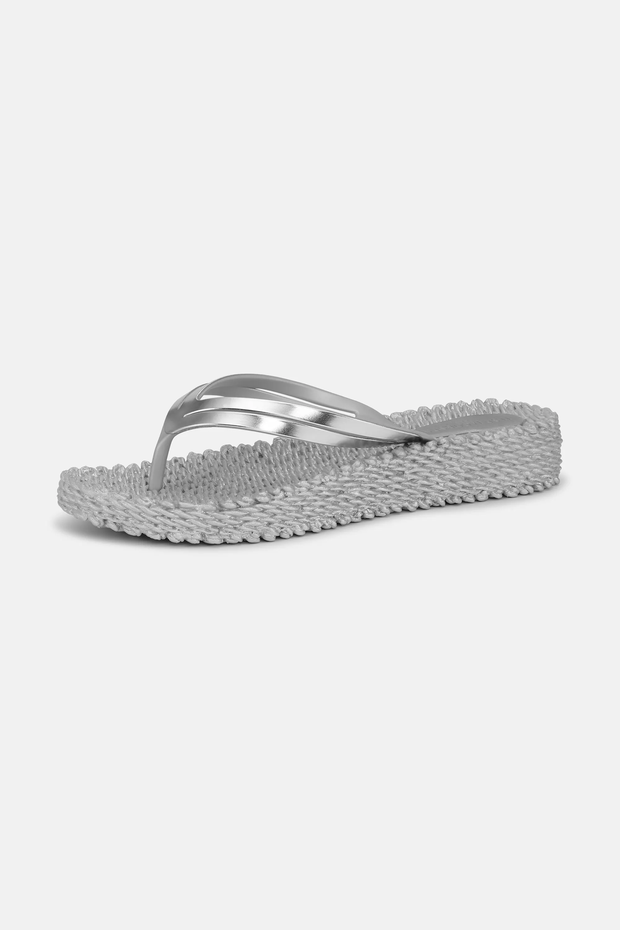 Plateau Flip-Flops Metallic - Silver