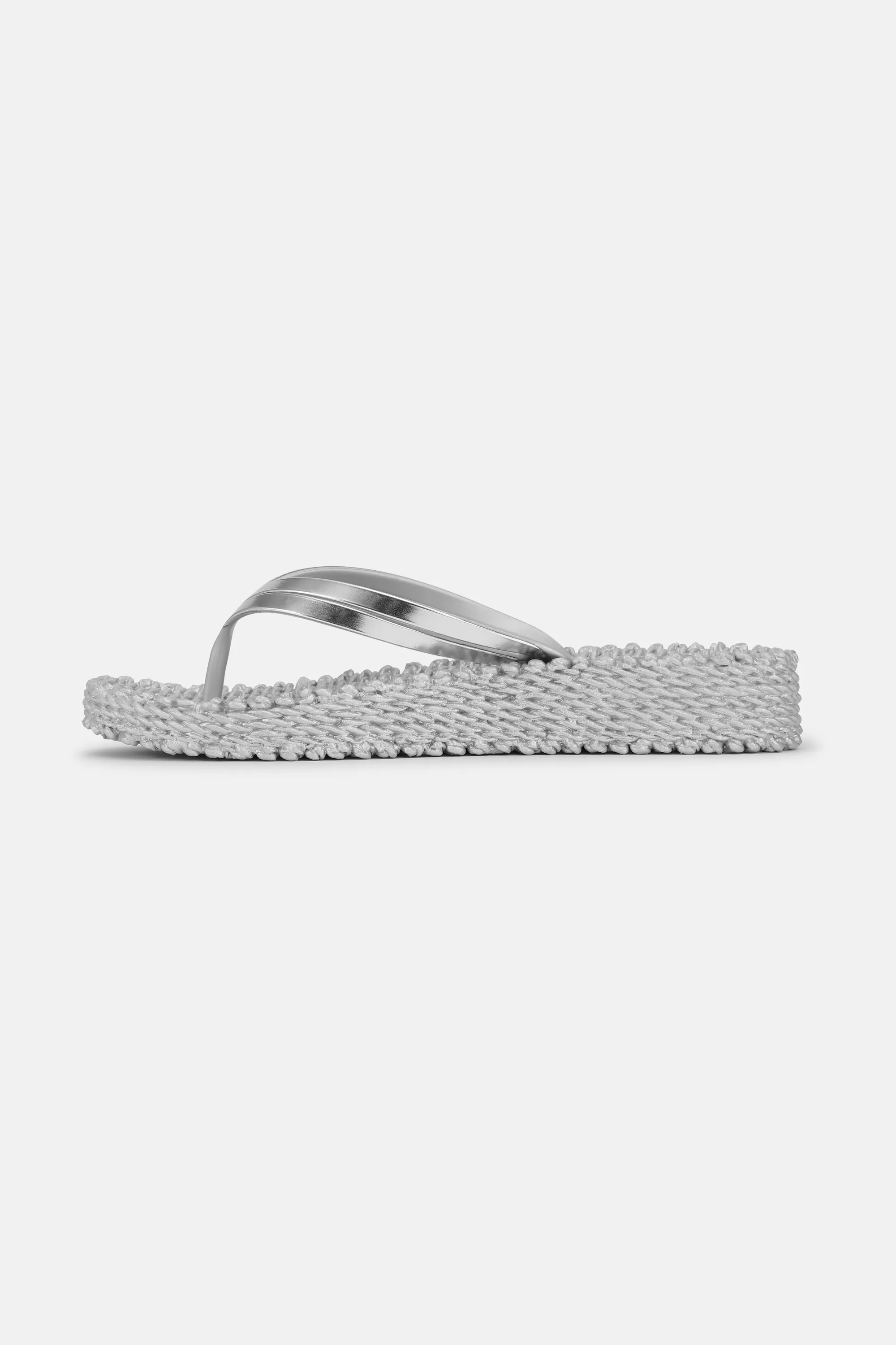 Plateau Flip-Flops Metallic - Silver
