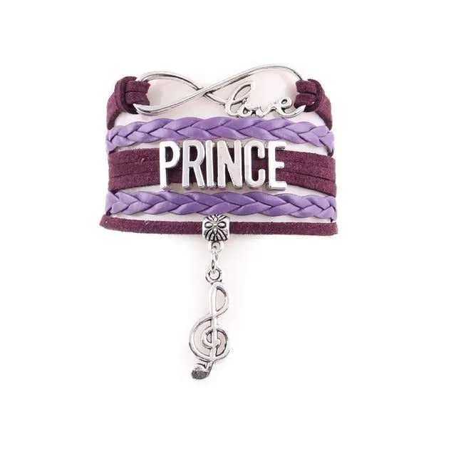 Prince Infinity Love Leather Bracelet SJA