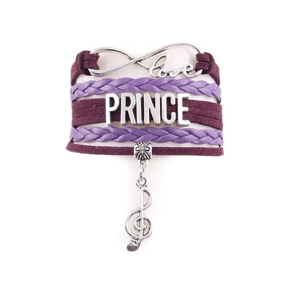 Prince Infinity Love Leather Bracelet SJA