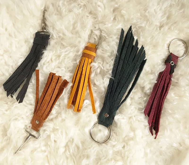 Roux Peccary Leather Keychain