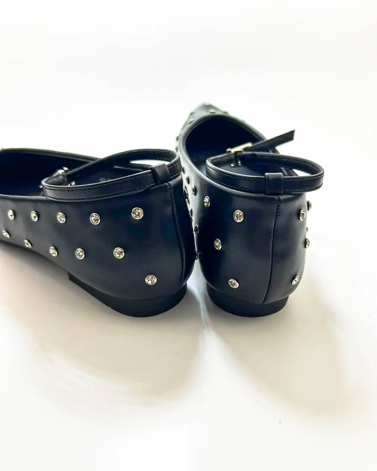 Studded Point Toe Ballet Flats