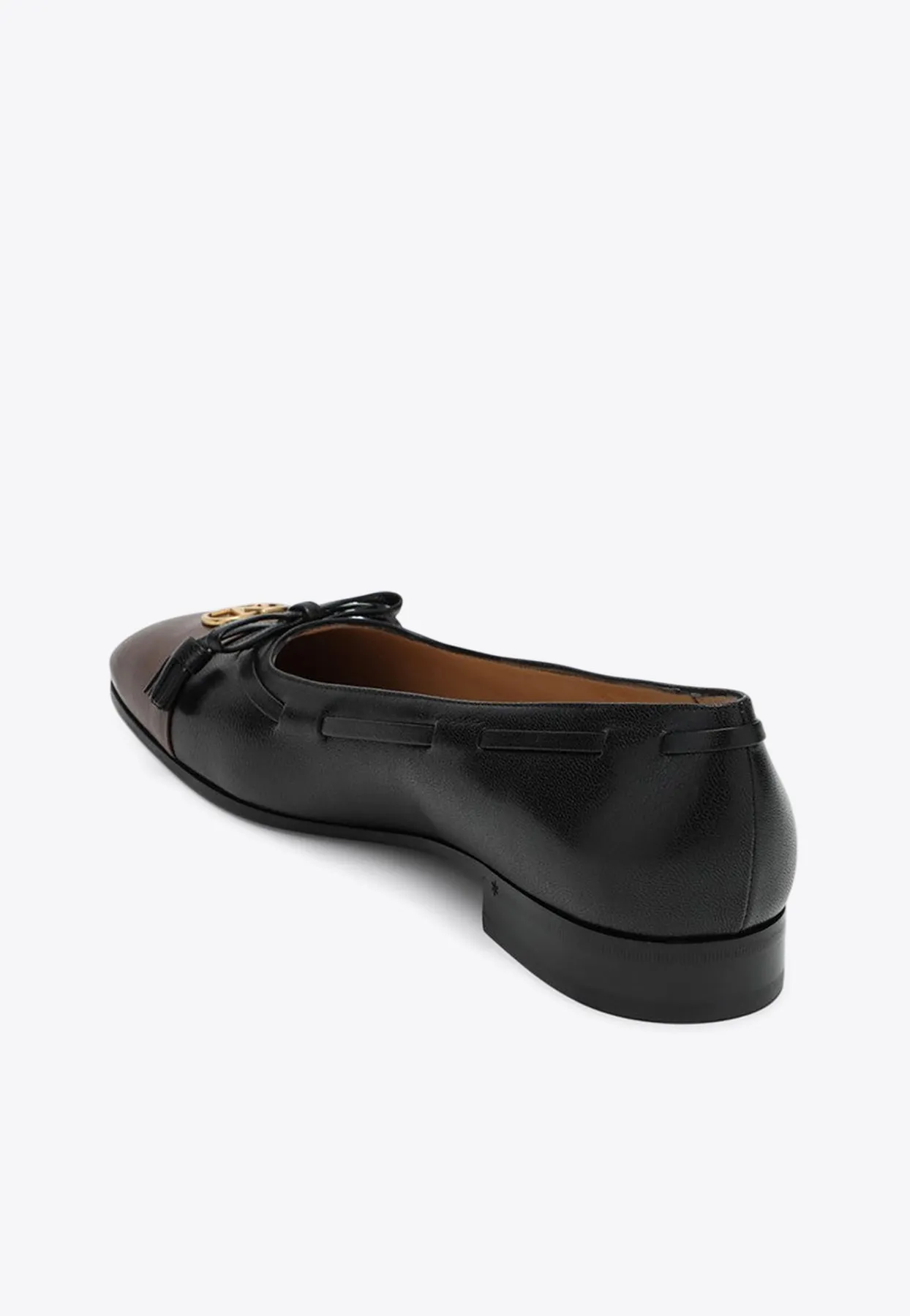 Valet Du Roi Leather Ballet Flats