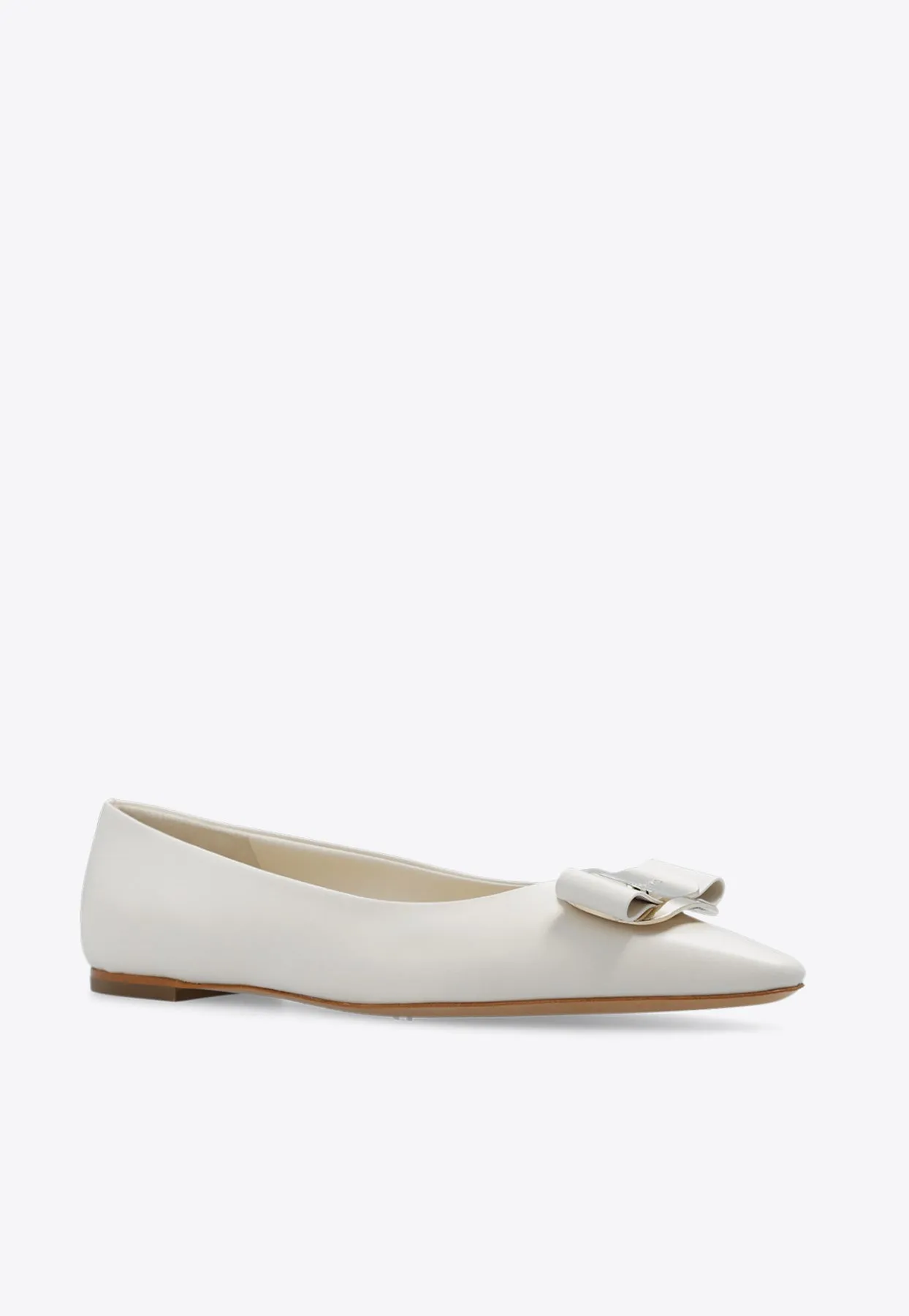 Zea Vara Bow Ballet Flats in Nappa Leather