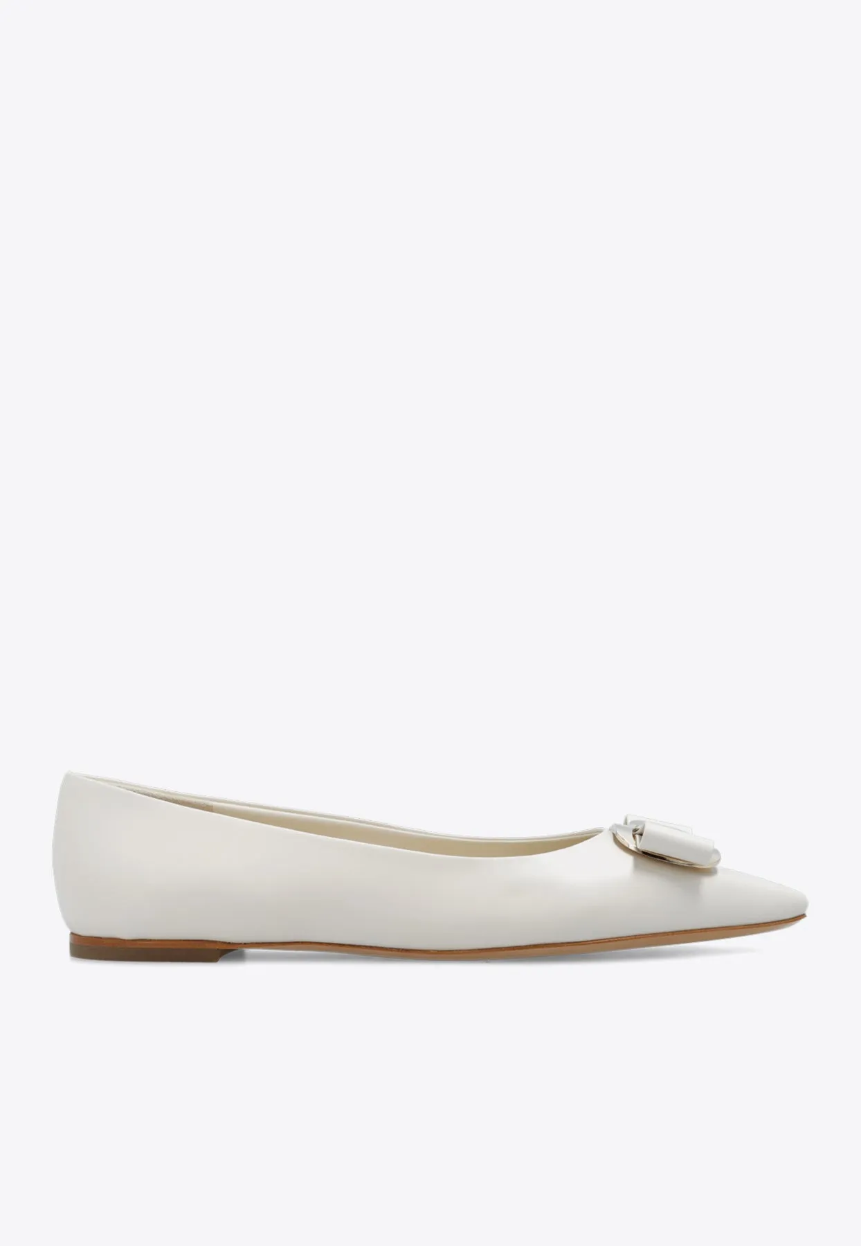 Zea Vara Bow Ballet Flats in Nappa Leather