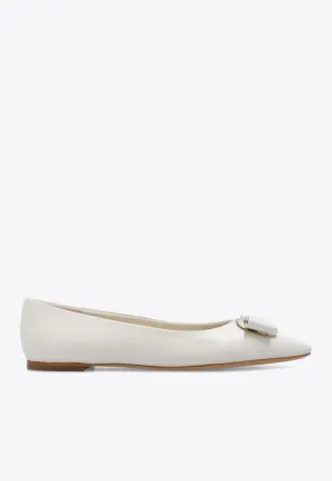 Zea Vara Bow Ballet Flats in Nappa Leather